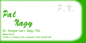 pal nagy business card